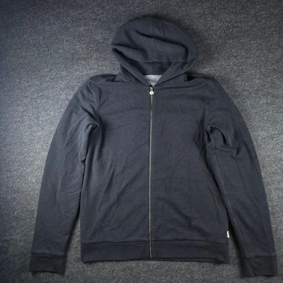 Vuori Men's Black Waffle Zip Hoodie 2.0 Performance Athleisure Wear V259 Size S - Picture 2 of 14